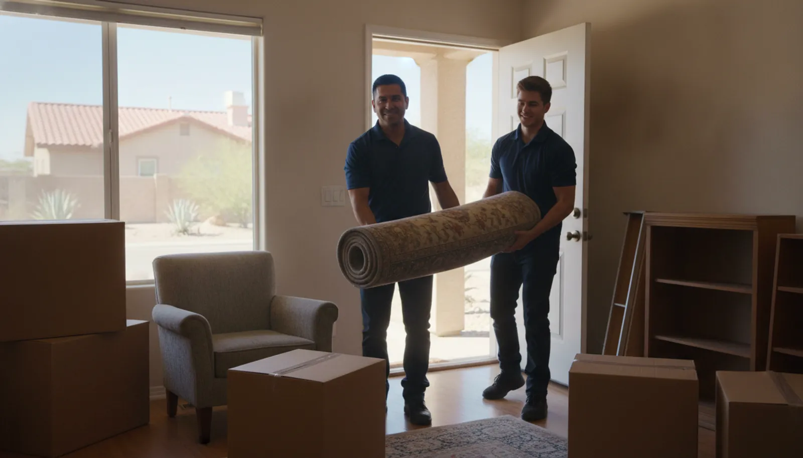 Full-home furniture clear-out staged for an El Paso estate cleanout