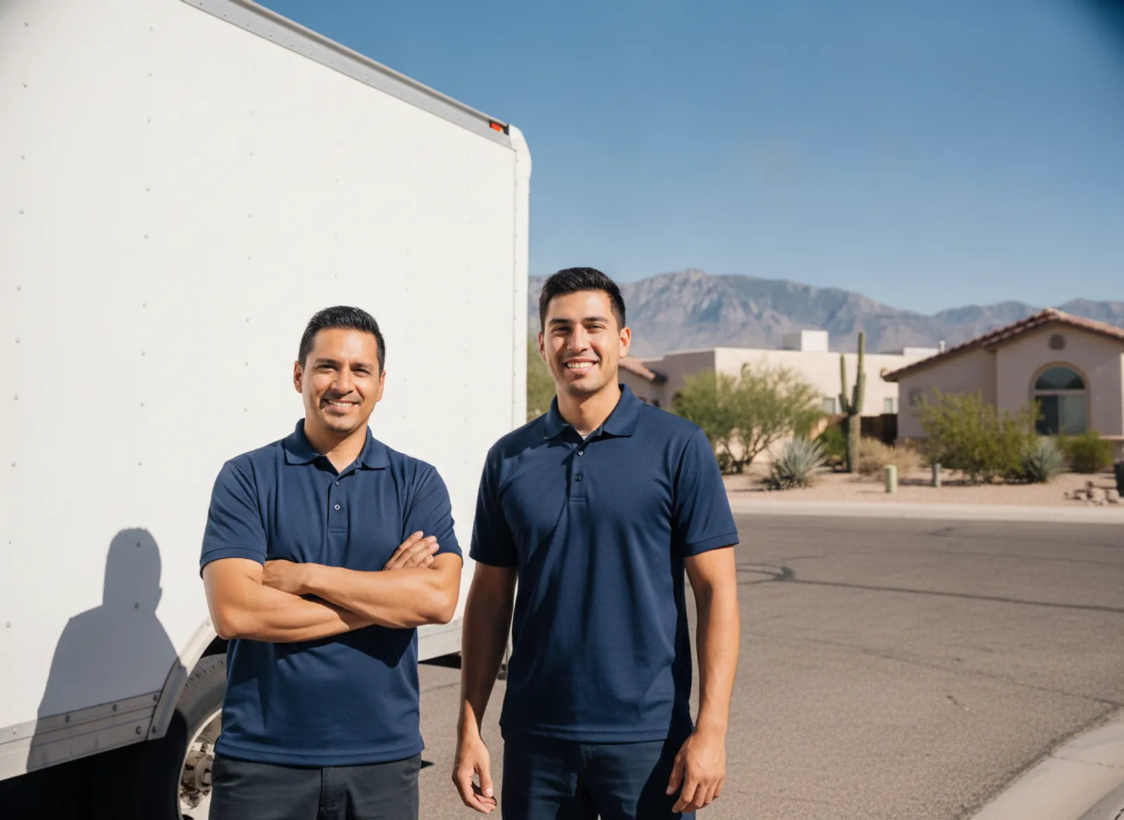 El Paso Furniture Removal crew in front of the box truck